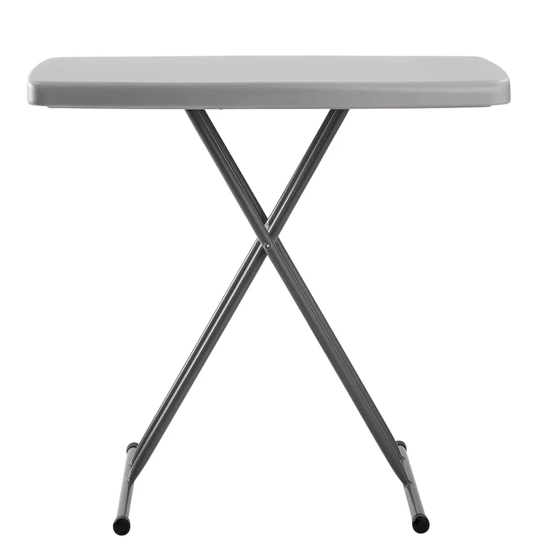 20 x 30 Height Adjustable Personal Folding Table, Speckled Grey