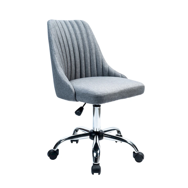 Porthos Home Jarvis Fabric Upholstered Office Chair with Chrome Base