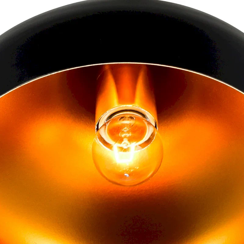 Dynamic 15 Inch 1 Light Down Pendant With Black Finish