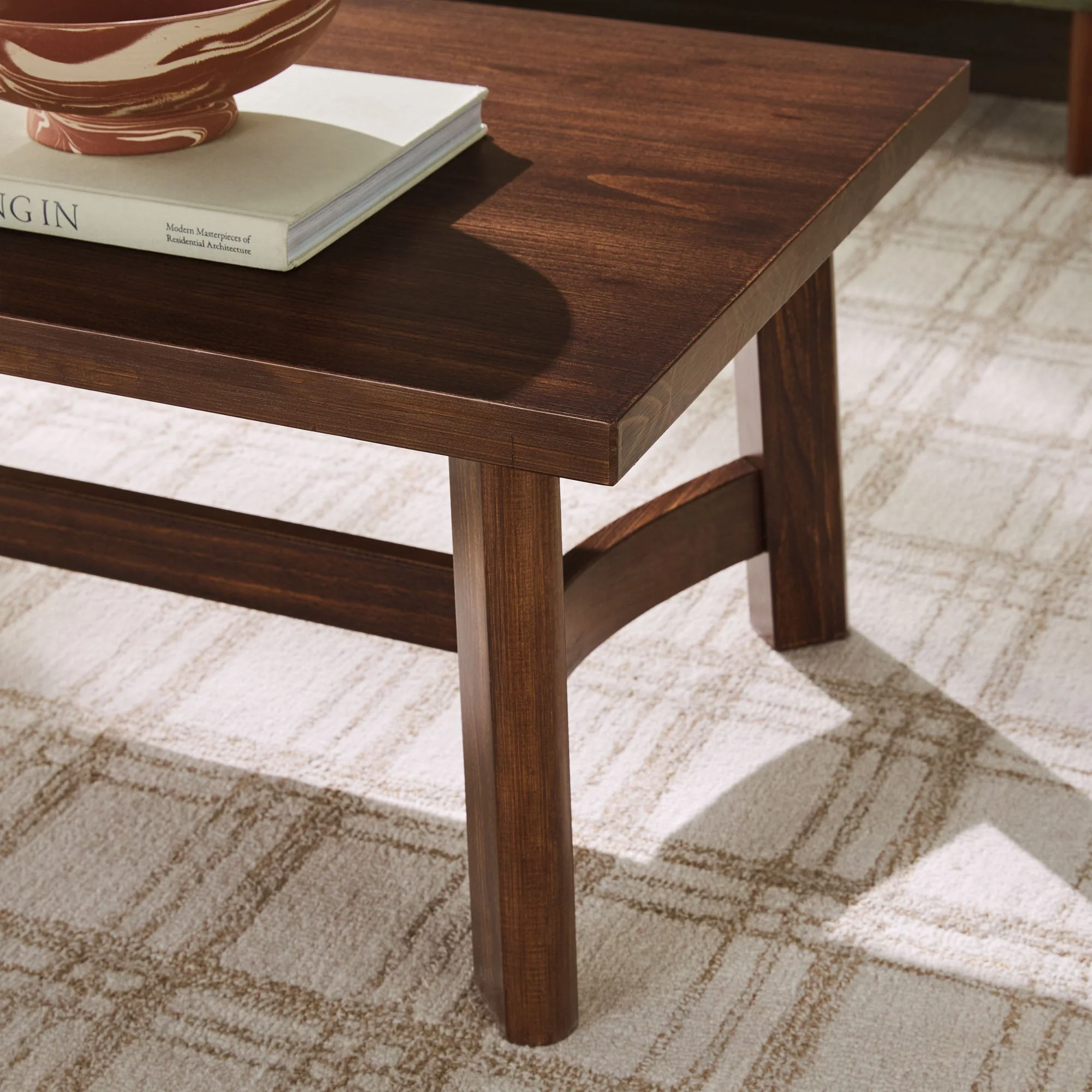 Colt Modern Farmhouse Easy Assembly 48 Coffee Table