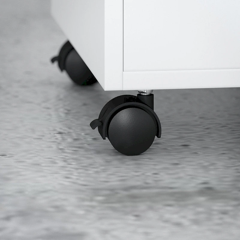 Echo L Shaped Desk with Hutch and Drawers by Bush Business Furniture