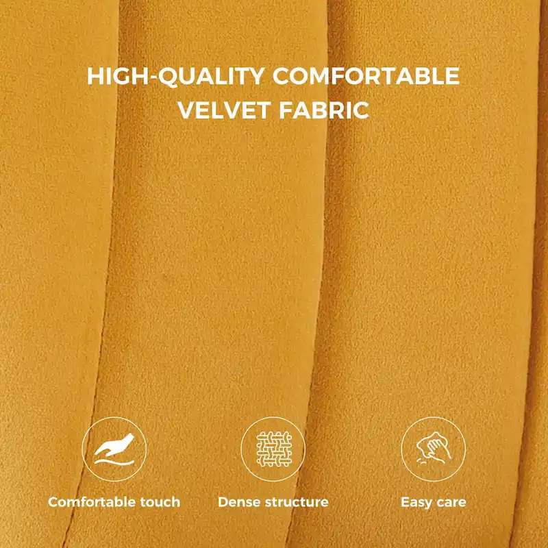 Modern Glam Upholstered Tufted Back Side Accent Dining Chair with Small Base