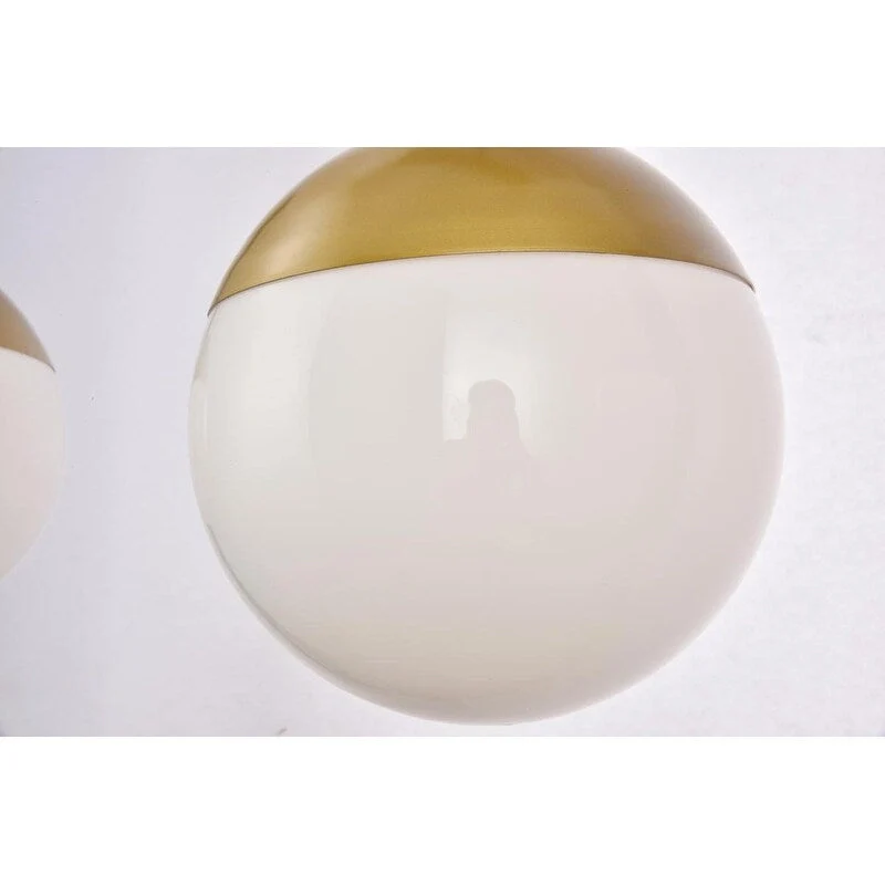 5-Light 42 inch Pendant with Frosted White Glass