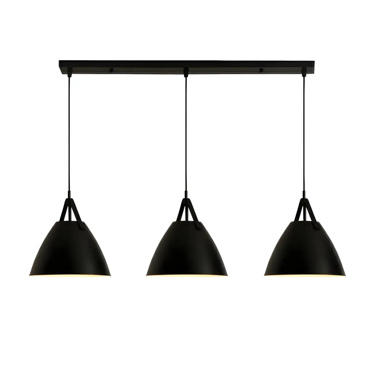 Modern Black Metal Adjustable Kitchen Island Pendant Light