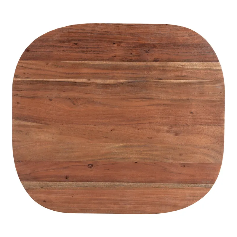 Aurelle Home Rustic Solid Acacia Wood Coffee Table