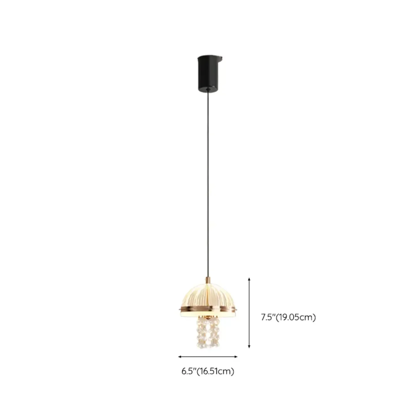 Mini Adjustable Clear Acrylic LED Dining Pendant Light