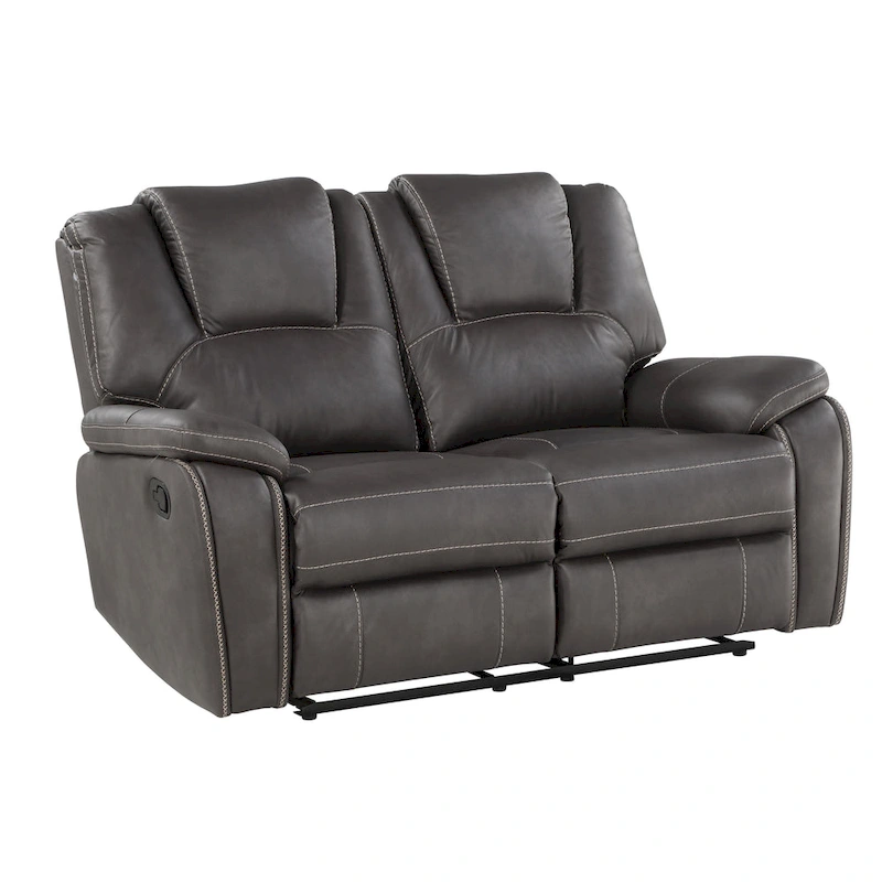 Steve Silver Kameryn Faux Leather Manual Reclining Loveseat
