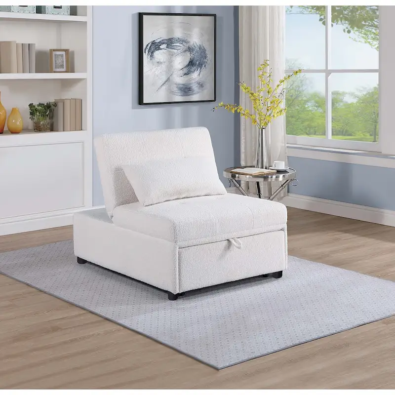 Poundex Convertible Sofa