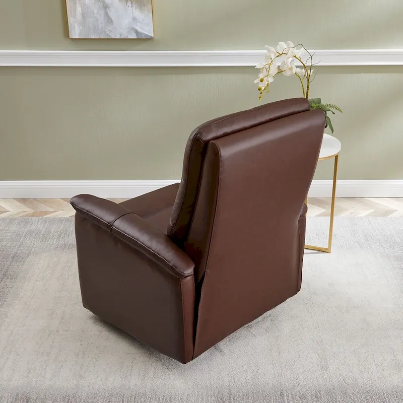 Hydeline Logan Power Headrest Top Grain Leather Recliner Chair