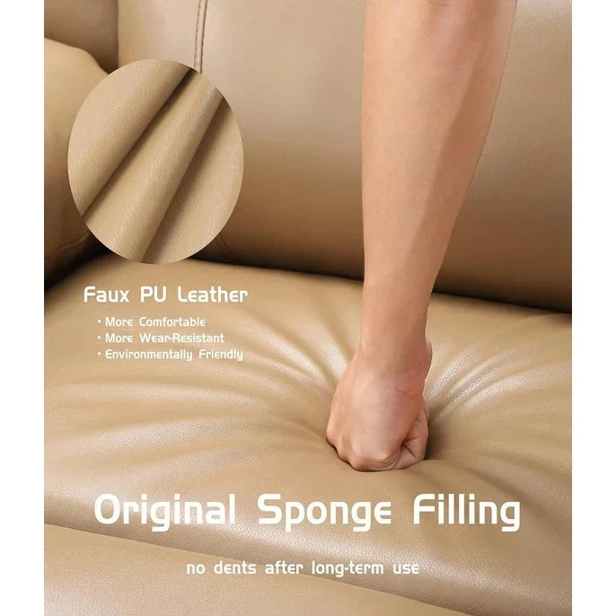 Leather Power Lift Recliner with Heat & Massage