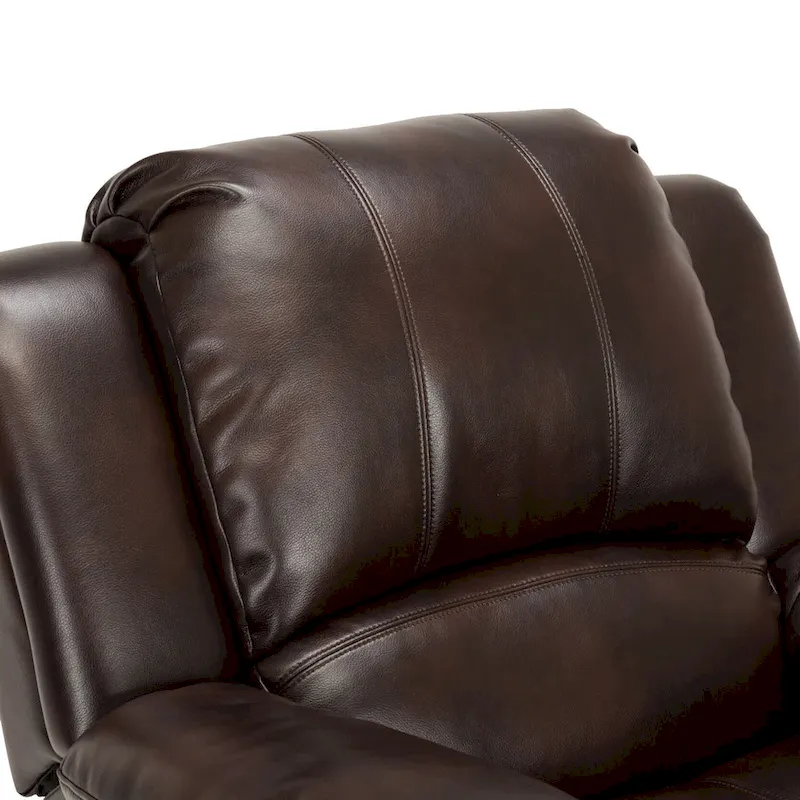 Charleston Leather Gel Glider Rocker Recliner by Greyson Living