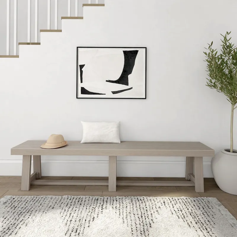 Plank and Beam Classic Solid Wood Dining Bench - 86