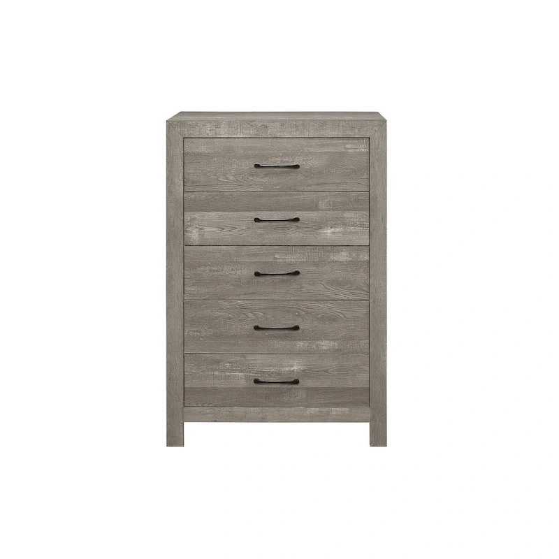 Tabina 3 Piece Gray Modern Panel Bedroom Set