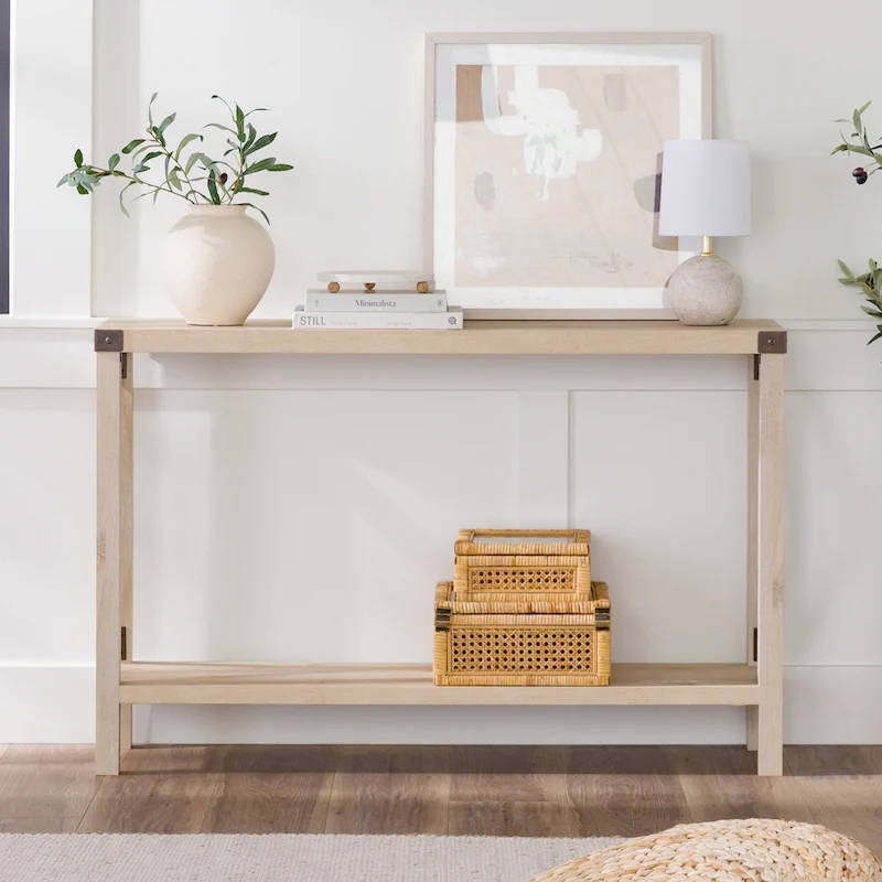 Middlebrook 46-inch X-frame Farmhouse Entry Table