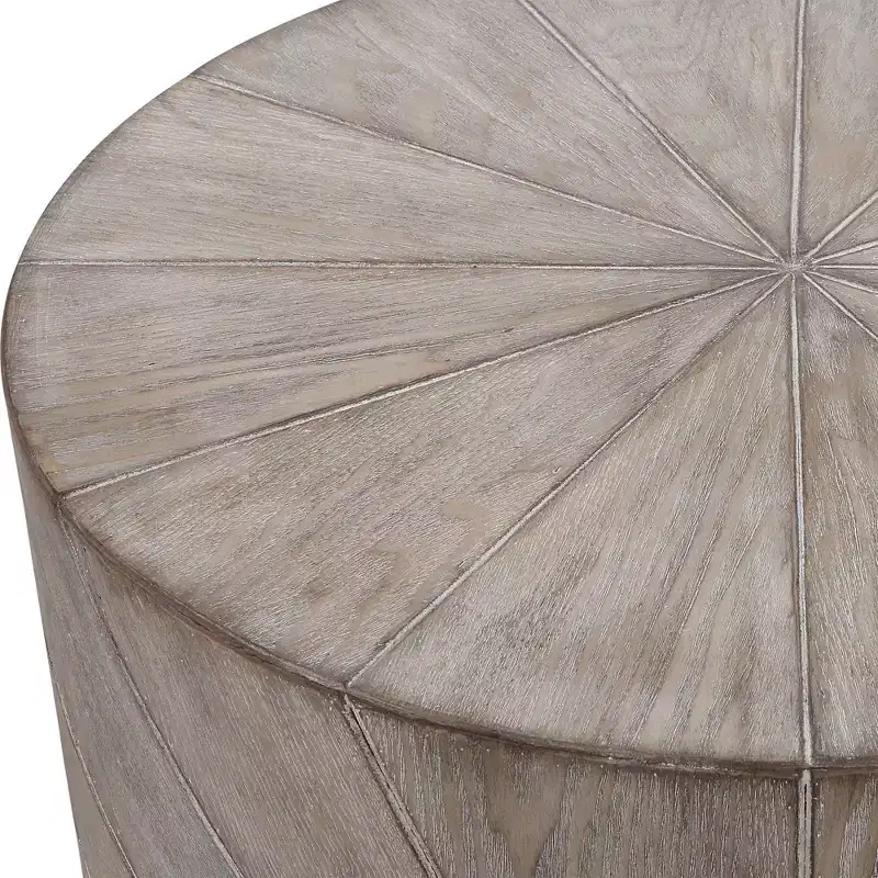 Gray Round Accent Table - Single