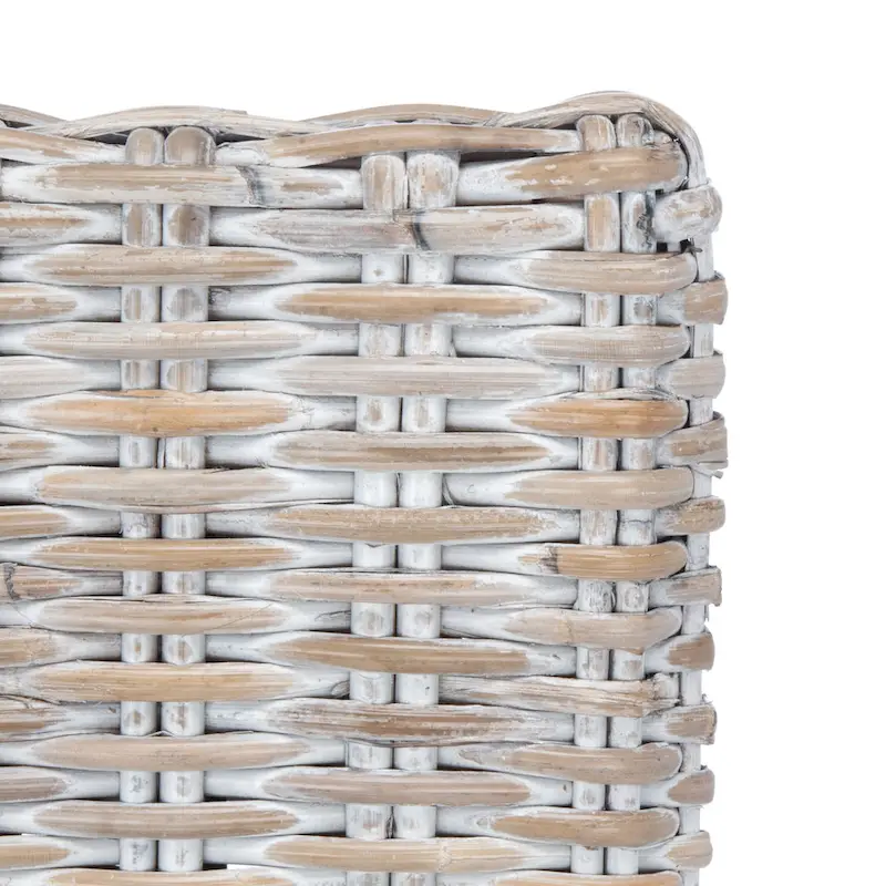 SAFAVIEH Winnifred Coastal Rattan Accent Chair with Cushion - 18.5 W x 22.8 L x 38.2 H - 19Wx23Dx38H