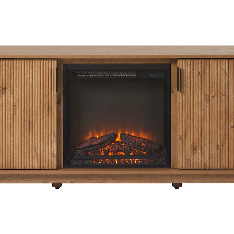 Middlebrook 70-inch TV Stand with Electric Fireplace