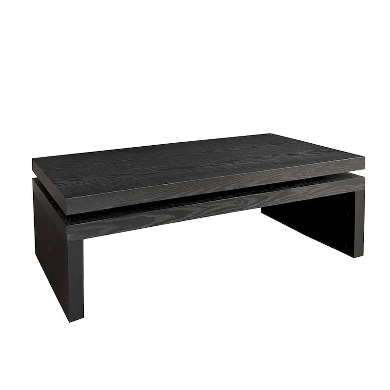 Modern Black Wooden Coffee Table