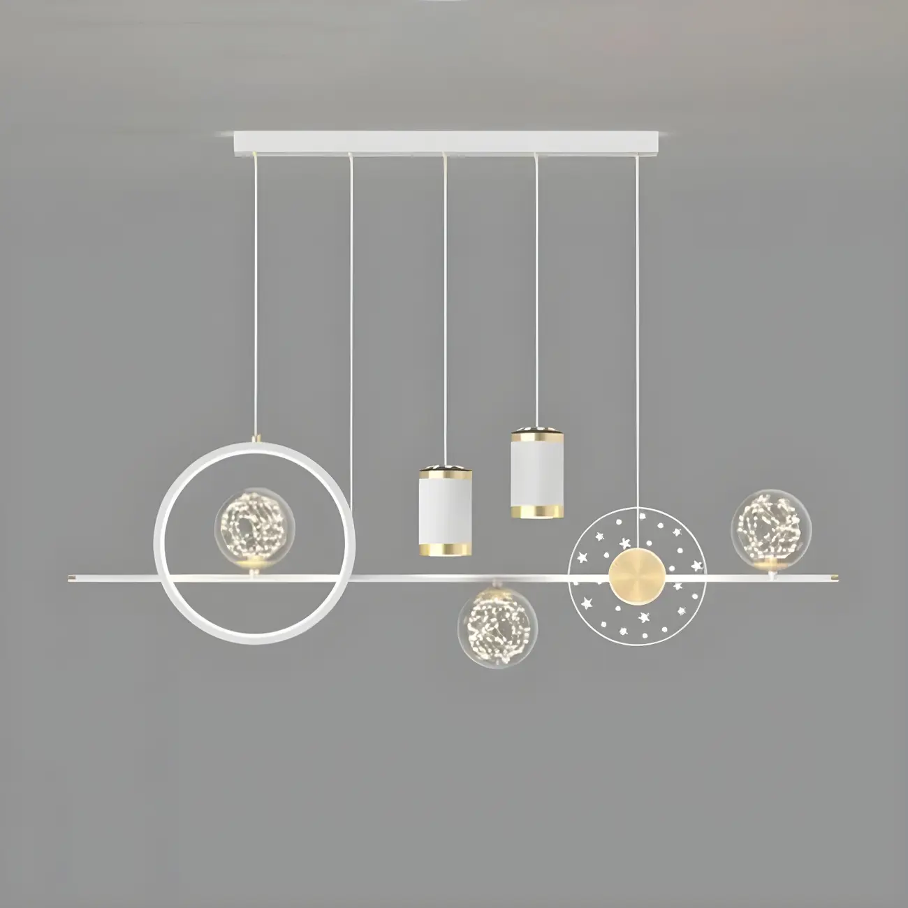 Luxury Adjustable Multi-Light Island Pendant Light