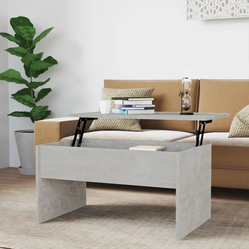 vidaXL Coffee Table Lift Top End Table Accent Side Sofa Table Engineered Wood - 31.5 x 19.9 x 16.3