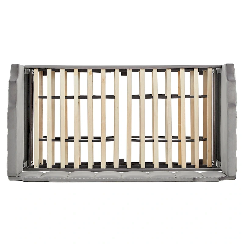 Chareau Glam Grey Velvet Daybed by iNSPIRE Q Modern