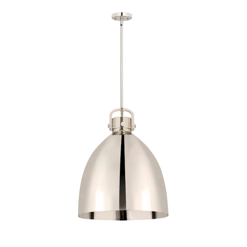 Innovations Lighting Newton Metal Bell - 1 Light 18  Stem Hung Pendant