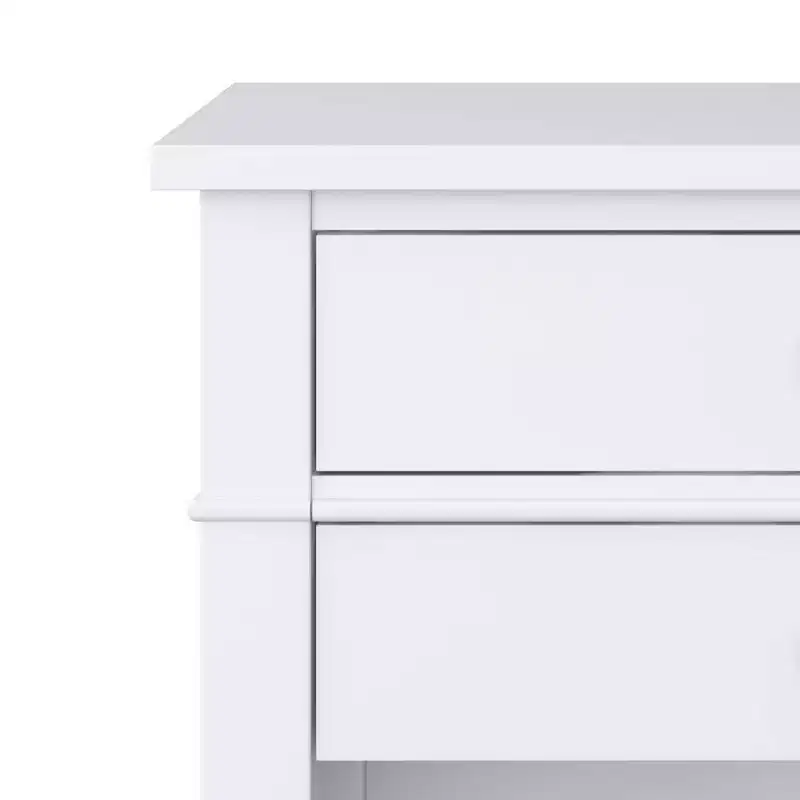 24" Sterling Solid Wood Nightstand White - WyndenHall