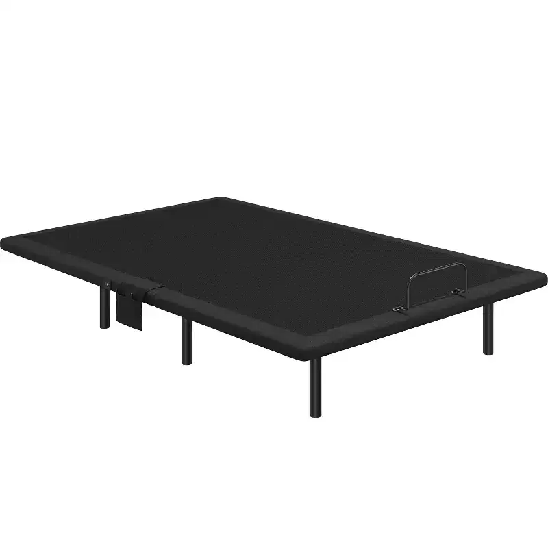 Yaheetech Upholstered Adjustable Bed Frame with Independent Head andFoot Incline