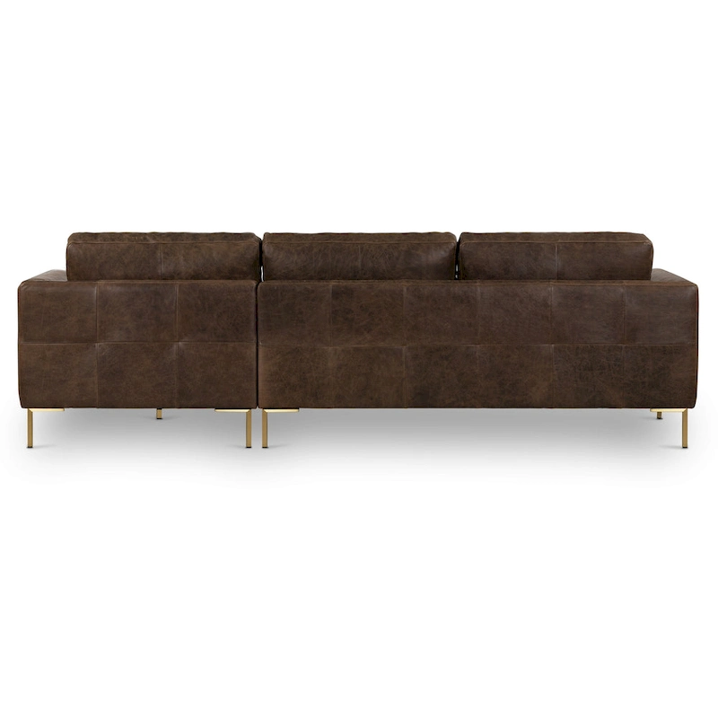 Poly & Bark Calle 114 Right-Facing Sectional - Full Grain Genuine Italian Leather