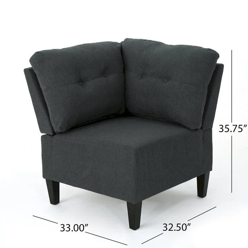 Emmie Mid-century Modern 5-piece Sectional Sofa Set by Christopher Knight Home