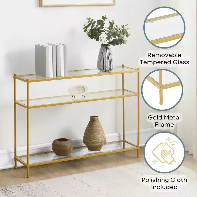 Royal Crest Console Table - Johar Furniture