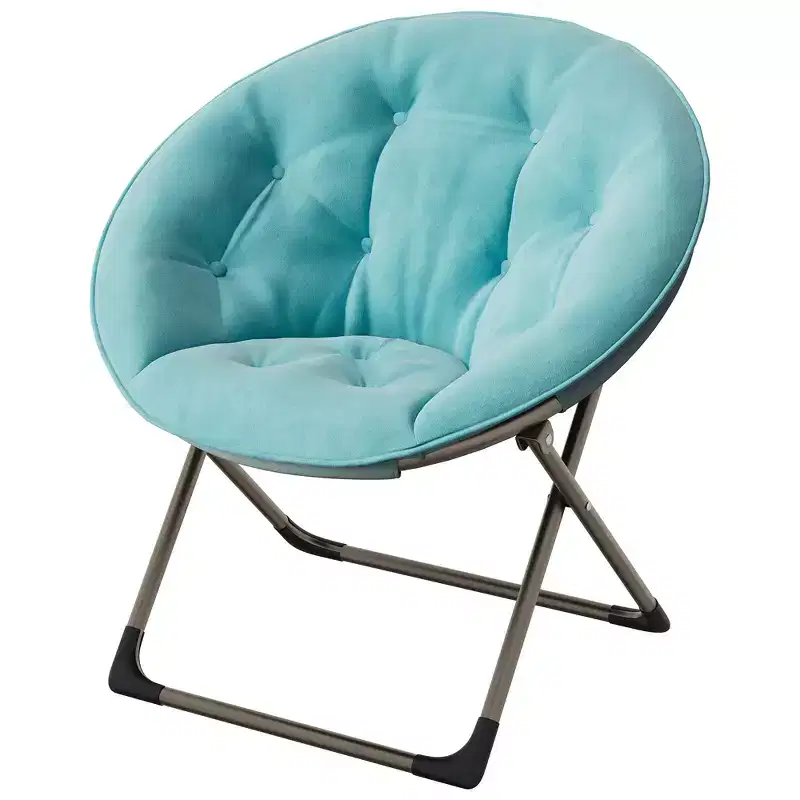 Faux Fur Saucer Chair, Folding Style, 1-Person