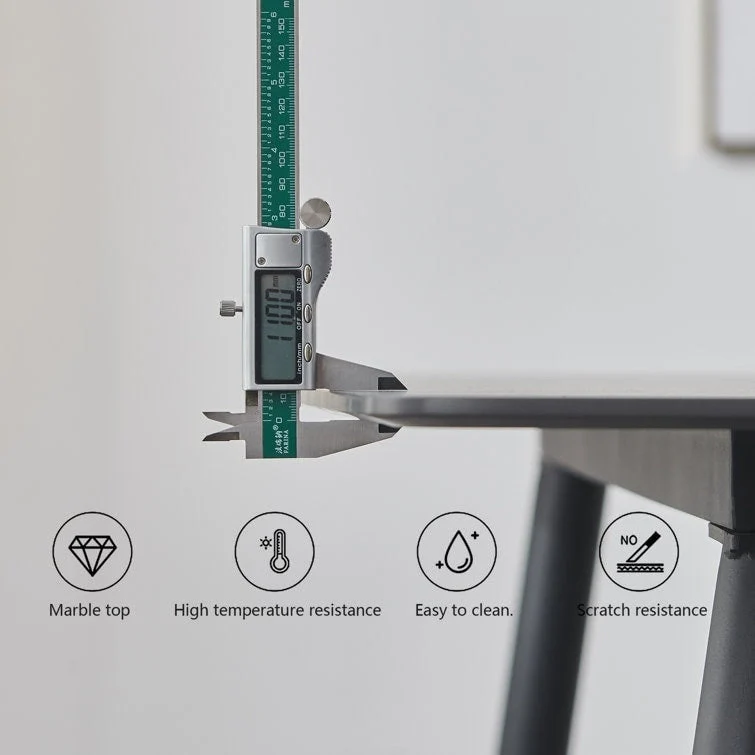 70.8 Rectangle Dining Table with Stone Top