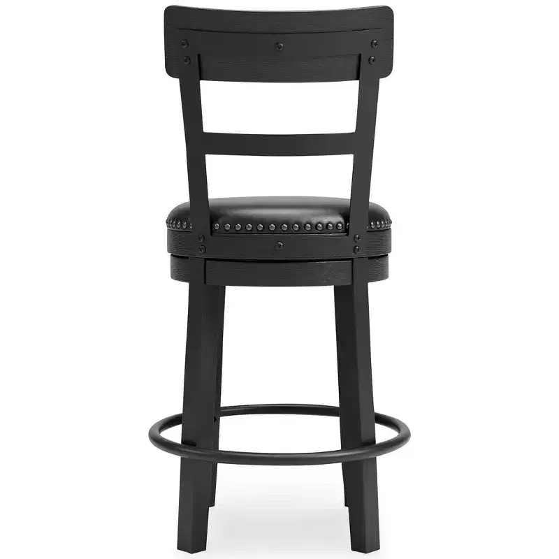 Signature Design by Ashley Casual Valebeck Counter Height Barstool, Black