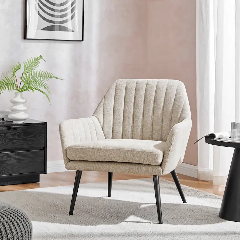 Jolene Fabric Accent Arm Chair