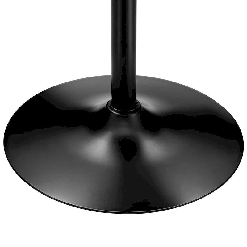 39.5H Modern Bistro Walnut Top Round Pub Bar Table