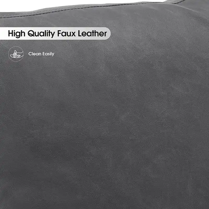 MCombo Modern Accent Chair with Upholstered Cushion, Faux Leather HQ304