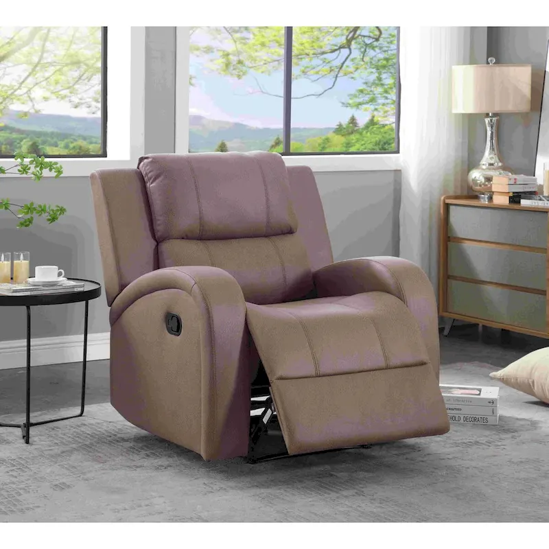 Faux Leather Recliner