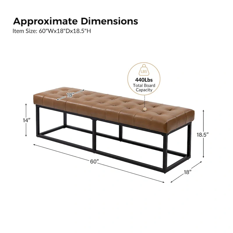 Alicia Classic Genuine Leather Durable Easy Suitable Bedroom Bench by HULALA HOME