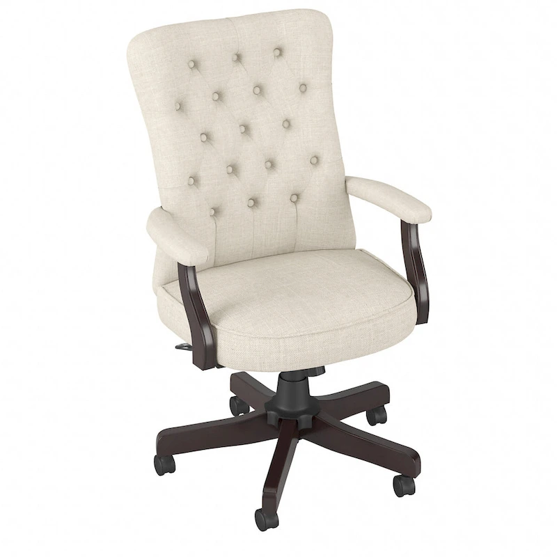 Salinas High Back Tufted Office Chair with Arms by Bush Furniture