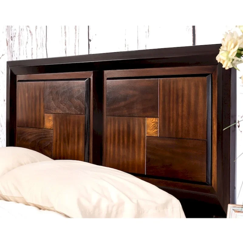 Furniture of America Sigh Rustic Walnut Solid Wood 3-piece Bedroom Set