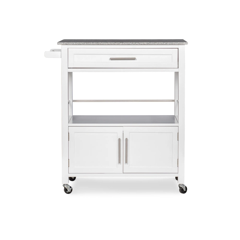 Barbara Rolling Mobile Kitchen Cart with Granite Top