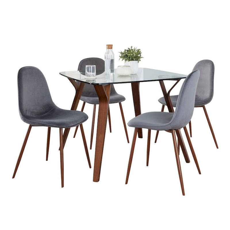 Carson Carrington Sala Stone 5-Piece Square Dining Set
