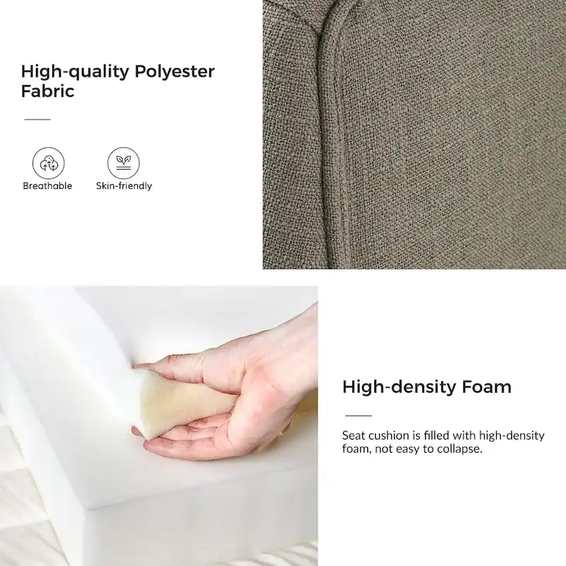 Albert Farmhouse Upholstered Solid Wood Dining Chair Set of 2 by HULALA HOME