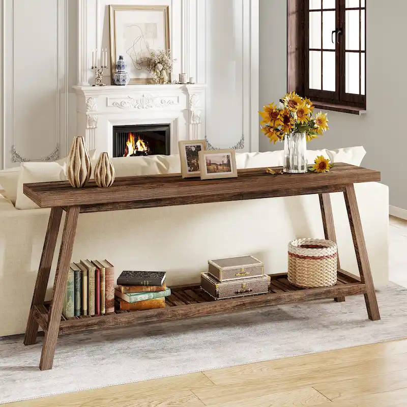 Extra Long Console Entryway Table, 70.9 Inches Console Table