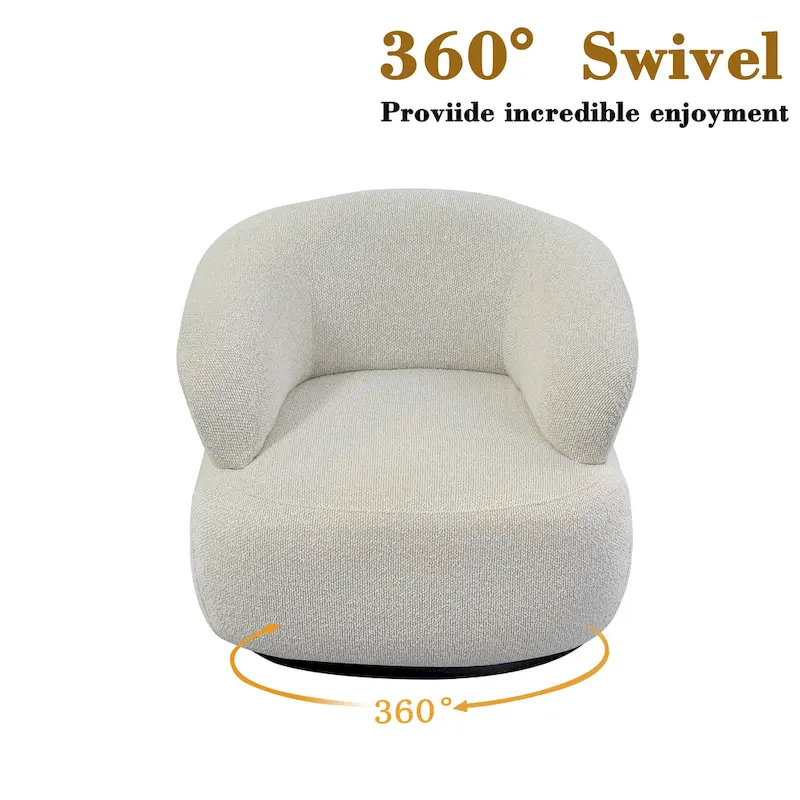 Kieon 33 W 360 Swivel Modern Barrel Chair Accent Chair Set of 2