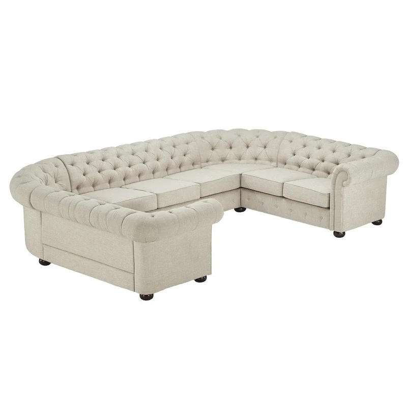 Knightsbridge Chesterfield U-shaped Sectional by iNSPIRE Q Artisan