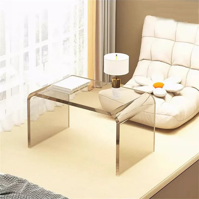 Acrylic Sofa Side C Shaped Table
