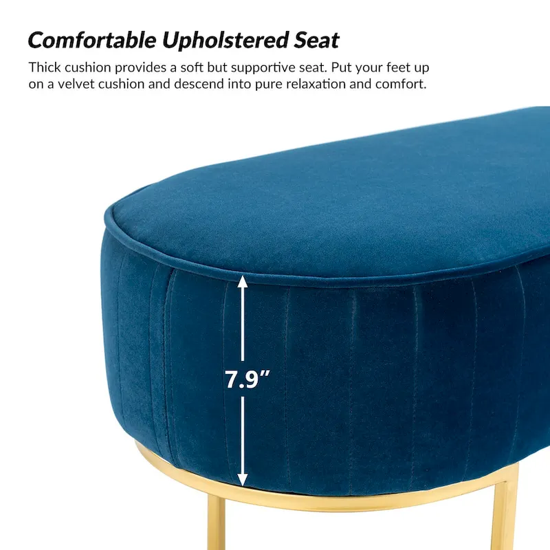 Justo 48 Wide Bench with Metal Base