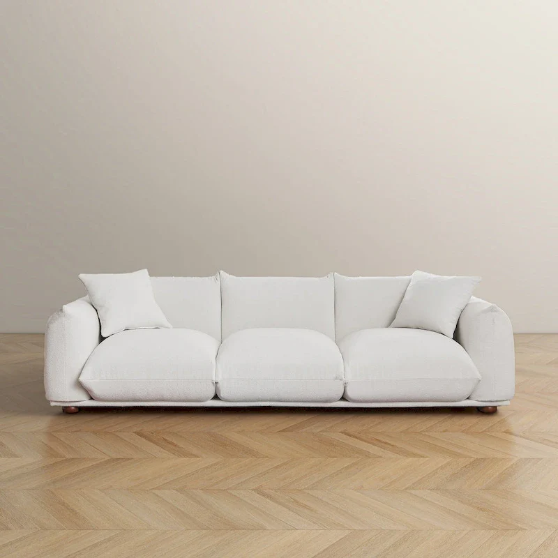 Arten Mid-Century Modern Luxury Boucle/Velvet Couch